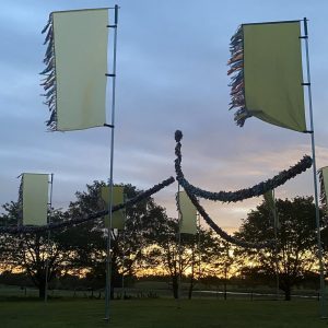 Flag Sunset