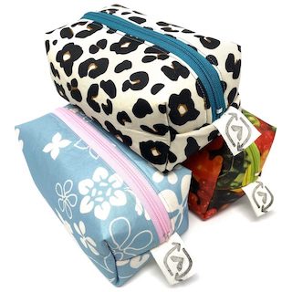 Pile of Tentastic zippered pouches