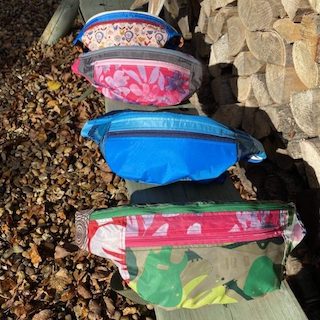 Tentastic Bumbags along bench